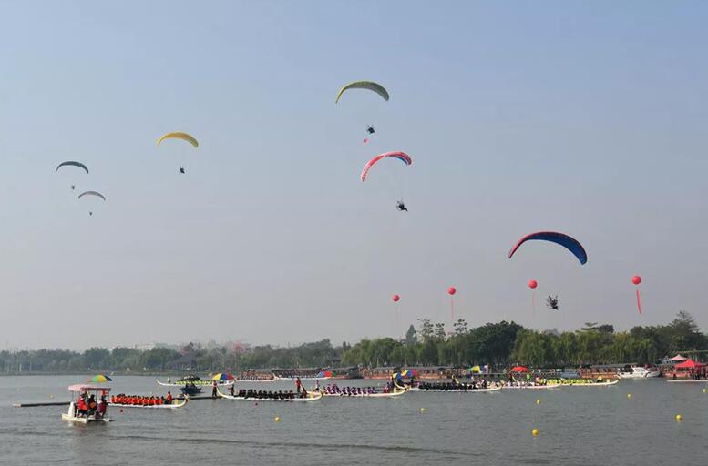 智璟智能人臉識別無人機守護“穗莞杯”龍舟賽！